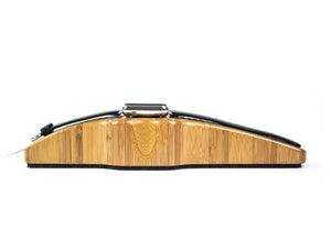 Arc Solo Apple Watch Charging Stand in Bamboo Side View