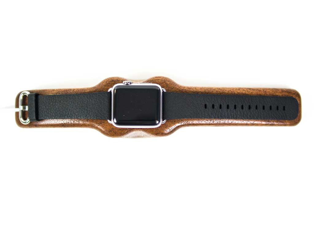 Apple Watch Charging Stand Arc Solo in Mahogany top