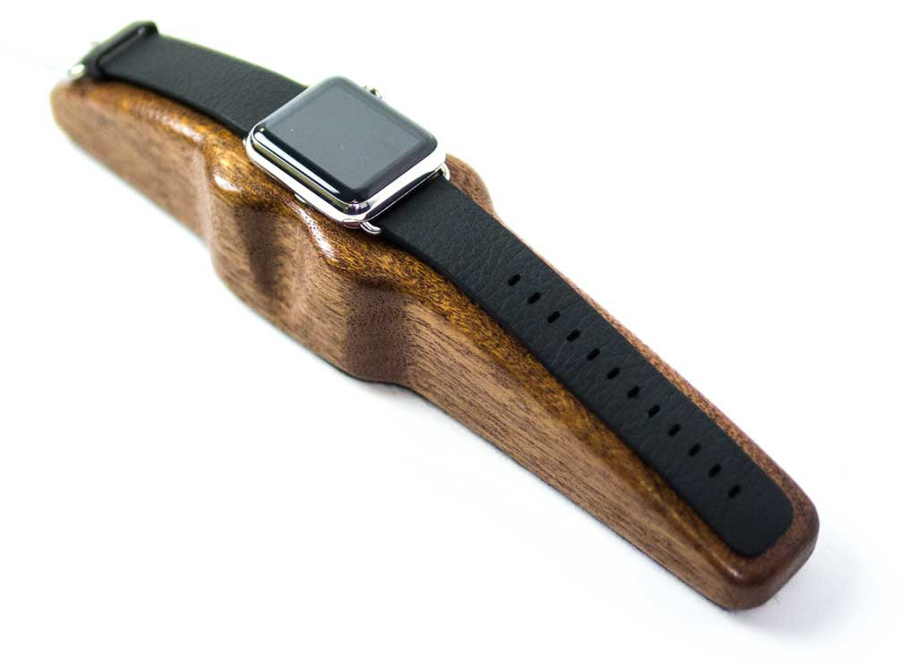 Arc Solo Apple Watch Charging Stand Mahogany