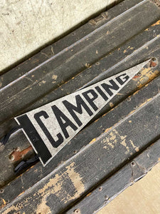 Camping Felt Pennant