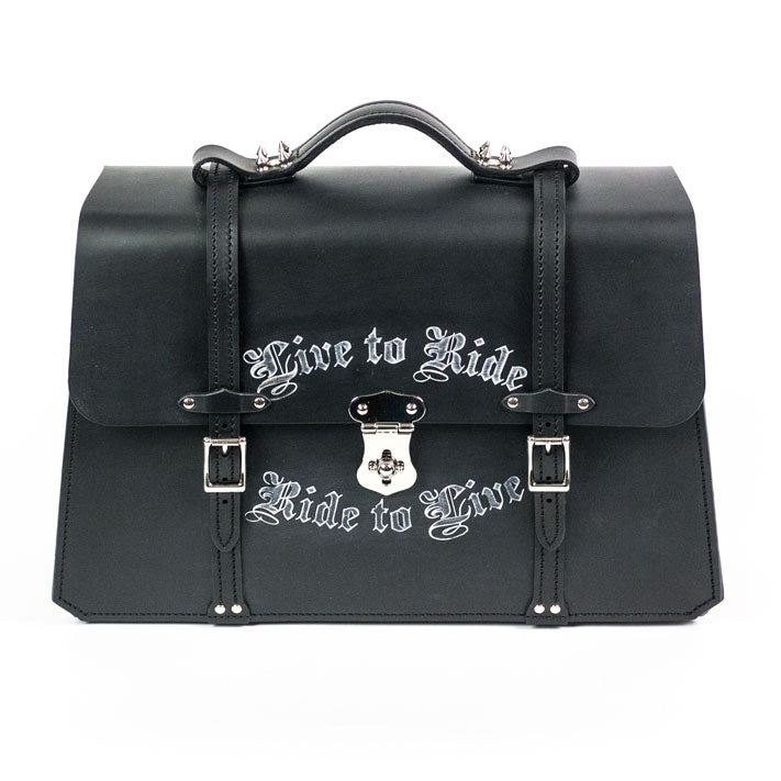 Live To RIde Leather Attache