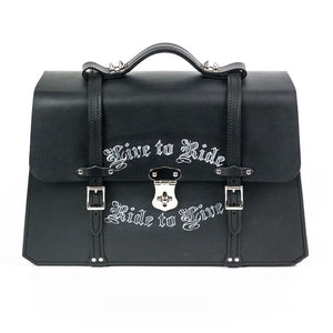 Live To RIde Leather Attache