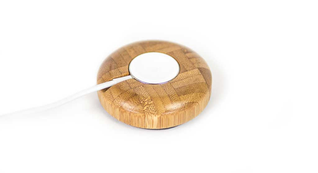 Apple Watch Bamboo Charging Puck